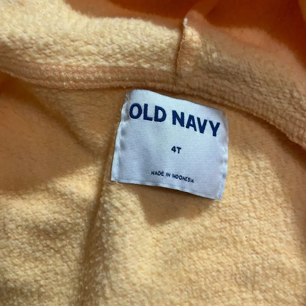 Old navy kids orange zip‎ up hoodie 4T